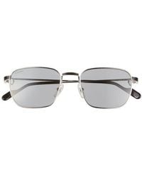 Cartier - 54Mm Rectangular Sunglasses - Lyst