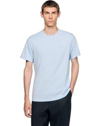 Sandro - T-Shirt With Heart Patch - Lyst