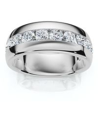 Bliss Diamond - 1 1/2Ct Diamond Wedding Anniversary Ring 10K Channel Set Lab Grown - Lyst