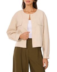 Vince Camuto - Collarless Crop Jacket - Lyst