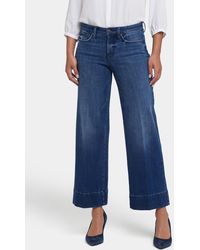 NYDJ - Teresa High Waist Wide Leg Ankle Jeans - Lyst