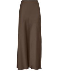 Brunello Cucinelli - Fluid Bias-Cut Skirt - Lyst