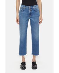Closed - Milo Slim Fit Crop Straight Leg Jeans - Lyst