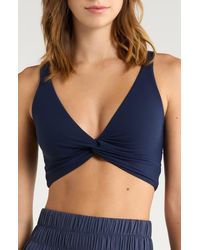 Free People - Never Better Twist Front Sports Bra - Lyst