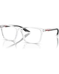 Prada Linea Rossa - 56Mm Rectangle Optical Glasses - Lyst