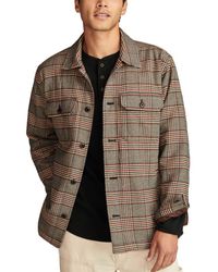 Lucky Brand - Plaid Cotton Button-Up Shirt Jacket - Lyst
