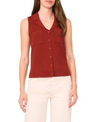 Halogen® - Lapel Collar Sweater Vest - Lyst