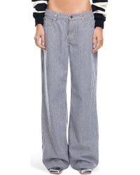 Lioness - Top Model Stripe Low Rise Baggy Jeans - Lyst