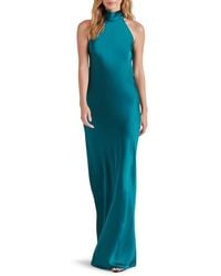 Steve Madden - Lara Satin Bias Cut Maxi Dress - Lyst