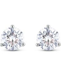 LIGHTBOX - Round Lab Grown Diamond Stud Earrings - Lyst