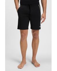 BOSS - Unique Stretch Cotton Pajama Shorts - Lyst