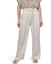DKNY - Rope Tie Wide Leg Pants - Lyst