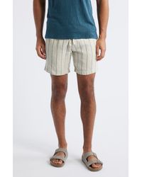 Alex Crane - Bo Linen Drawstring Shorts - Lyst