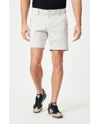 Mavi - Nate Stretch Twill Flat Front Shorts - Lyst