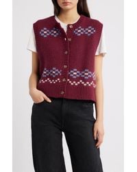 Damson Madder - Sofie Wool Sweater Vest - Lyst