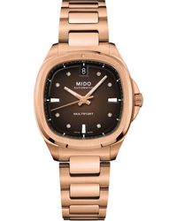 MIDO - Multifort Diamond Square Automatic Bracelet Watch, 35Mm - Lyst