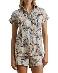 Ralph Lauren - Floral Linen Button-Up Shirt - Lyst