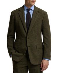 Ralph Lauren - Wool & Silk Blend Tick Weave Suit Jacket - Lyst