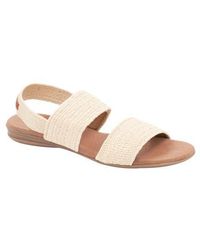 Andre Assous - Nigella Featherweight Woven Slingback Sandal - Lyst