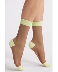 Item M6 - Two Tone Rib Compression Crew Socks - Lyst