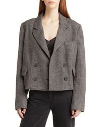 Free People - Heritage Double Breasted Crop Blazer - Lyst