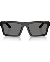 Prada Linea Rossa - 58Mm Polarized Rectangular Sunglasses - Lyst