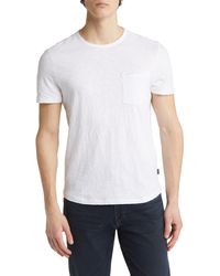 John Varvatos - Cooper Washed Cotton Slub T-shirt - Lyst