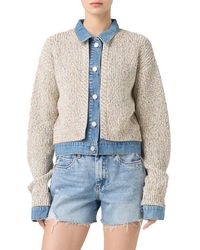 Blank NYC - Knit Trucker Jacket - Lyst