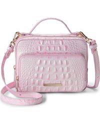Brahmin - Tori Croc Embossed Leather Top Carry Handle Bag - Lyst