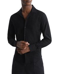 Reiss - Ledger Notch Collar Button-up Shirt - Lyst