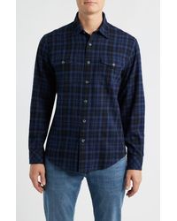 James Campbell - Ysabel Trim Fit Plaid Cotton Button-Up Shirt - Lyst