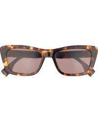 Fendi - Lettering 53Mm Cat Eye Sunglasses - Lyst