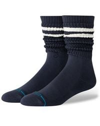 Stance - Stripe Slouch Cotton Blend Crew Socks - Lyst