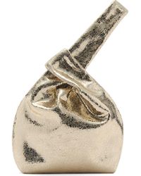 Mango - Crackled Metallic Handbag - Lyst