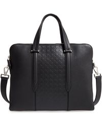 Ferragamo Firenze Gamma Briefcase - 240870 - Black