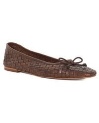 Dune - Heat Leather Ballet Flat - Lyst