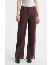 Wit & Wisdom - Sam High Waist Wide Leg Corduroy Pants - Lyst