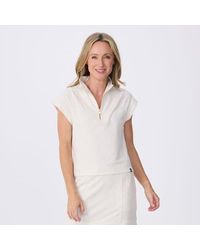Krimson Klover - Victoria Half Zip Cap Sleeve Pullover - Lyst