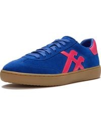 Fitflop - The Dash Ff T-Toe Suede Trainers, /Berry, Size: Uk - Lyst