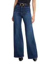 GOOD AMERICAN - Good Waist Patch Pocket Palazzo Jeans - Lyst