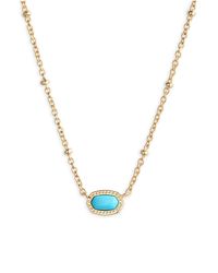 Kendra Scott - Elisa Mini Pendant Necklace - Lyst