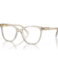 Swarovski - 54Mm Square Optical Glasses - Lyst