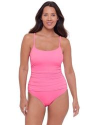 S3 - Classic Shirred Front One Piece Swimsuit - Lyst