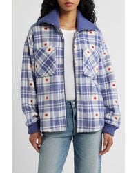 Thread & Supply - Plaid Fleece Jacket - Lyst