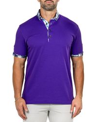 Maceoo - Newton Marthyr0030 Button-Down Piqué Polo - Lyst