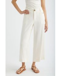 City Blues - Patch Pocket Crop Wide Leg Pants - Lyst