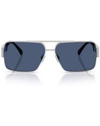 Versace - 61Mm Rectangular Sunglasses - Lyst