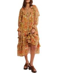 Free People - Garden Wonders Long Sleeve Cotton Maxi Dress - Lyst