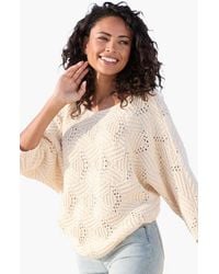 Lascana - Oversized Open Work Sweater - Lyst
