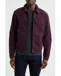 AG Jeans - Philip Zip Stretch Cotton Jacket - Lyst